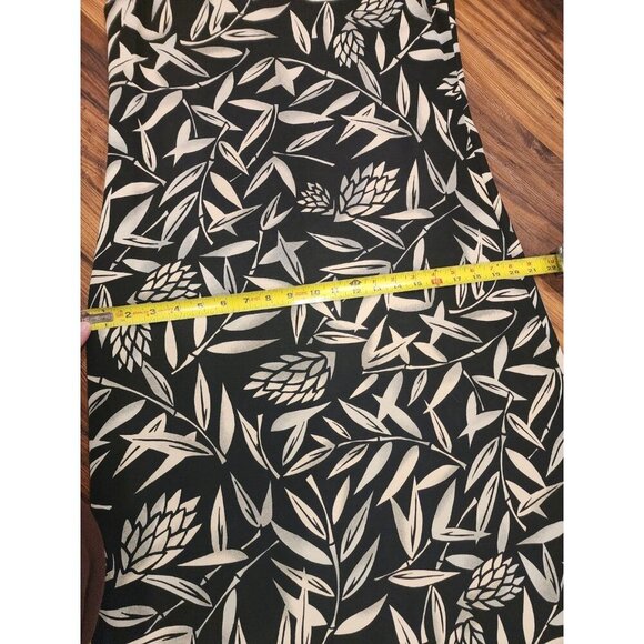 Tommy Bahama 100% Silk Maxi Dress Sz 8 Sleeveless Side Slits Black - Picture 8 of 10